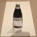 Sauce Bottle Print