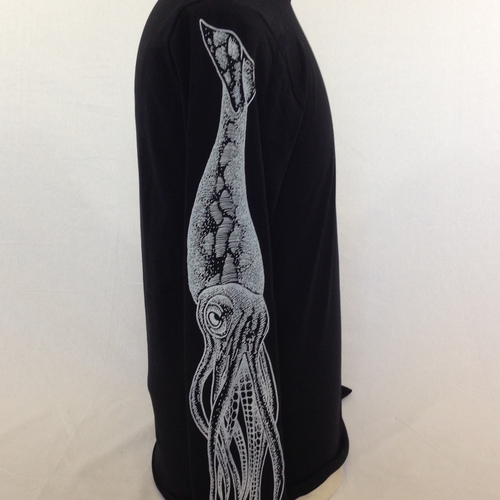 20,000 Leagues Long Sleeved Black Squiddy Tee