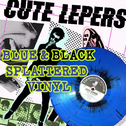 The Cute Lepers - The Cute Lepers - Smart Accessories LP - Blue/black splatter  Vinyl cover