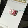 Patterned Air Pin Badge