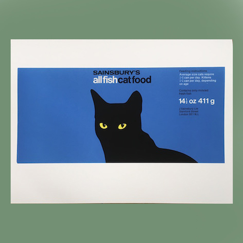 View full size Sainsbury's Cat Food Print