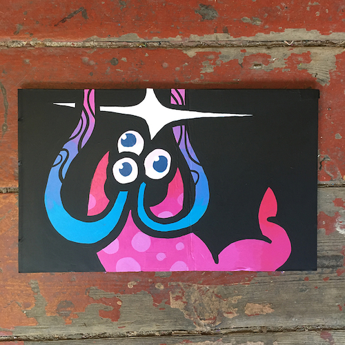 View full size Funkeh Worm painting