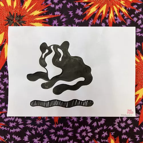 Wavy Cat drawing