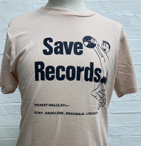 SAVE RECORDS PINK / BLACK TEE