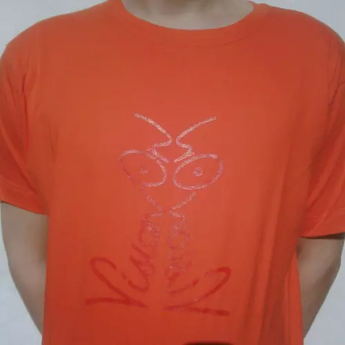 Vision On t-shirt orange/red