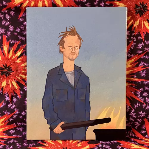 View full size Tracey Walter Repo Man painting