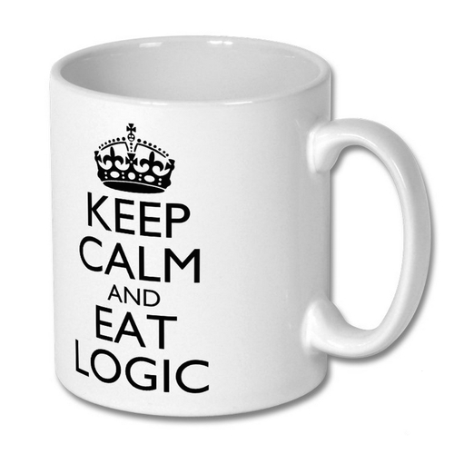 View full size Mug - Keep Calm and Eat Logic
