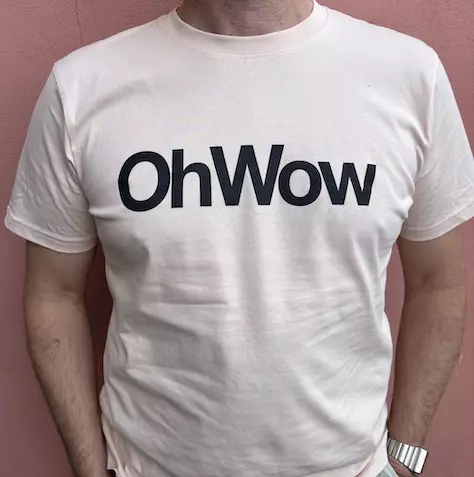 View full size ALL NEW OHWOW TEE IN MISTY PINK!!!