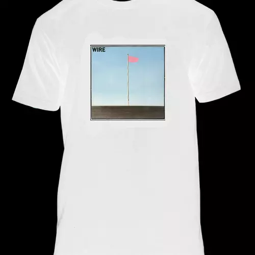 Wire - Pink Flag White T-shirt