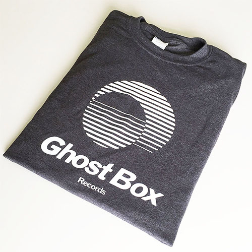 View full size Ghost Box T Shirt (Grey & White)