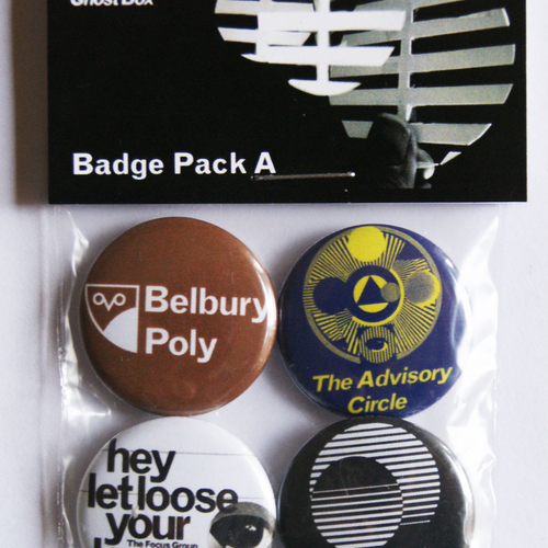 Belbury Poly, The Focus Group - Ghost Box Badge Pack A