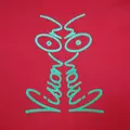 Vision On t-shirt in tomato and lime