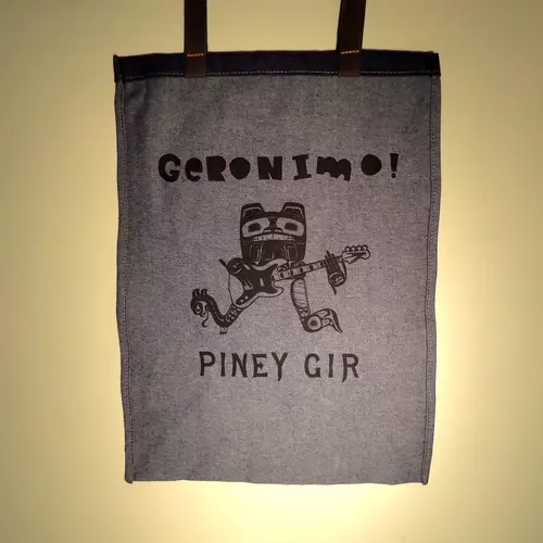 Piney Gir - Geronimo! Demin tote bag