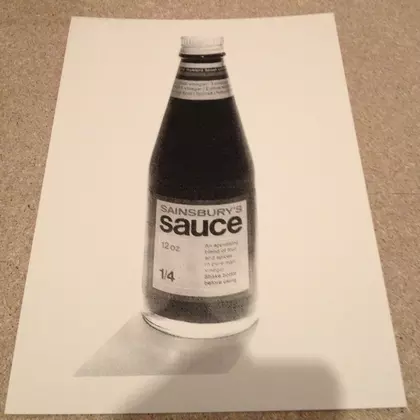 Sauce Bottle Print cover