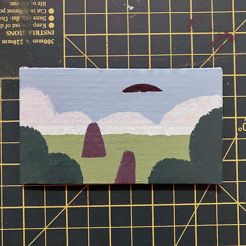 Tiny UFO painting 1