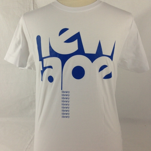 New Tape Library tee in blue