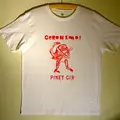 Geronimo! red on white t-shirt
