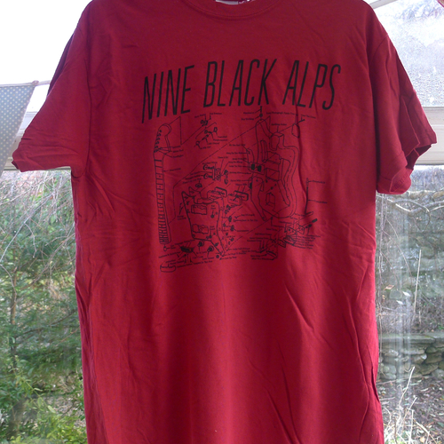 Nine Black Alps - Nine Black Alps Red Guitar T-shirt