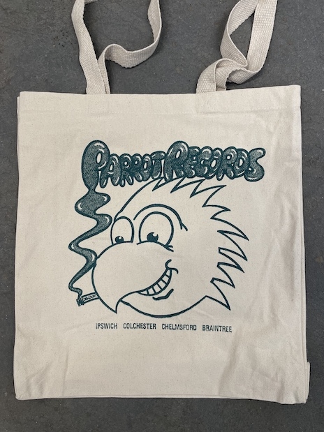 View full size PARROT RECORDS TOTE BAG - SAVAGE PENCIL!!!