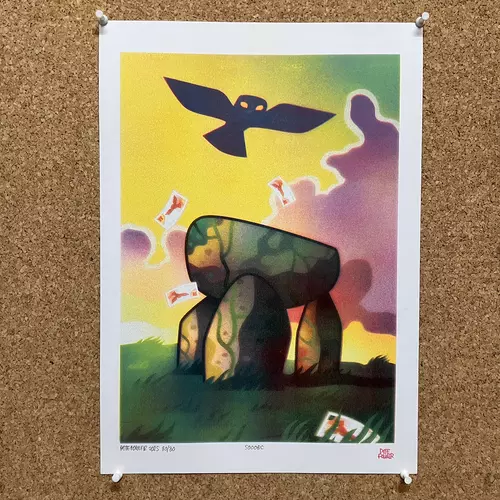 View full size 5000BC A3 riso print