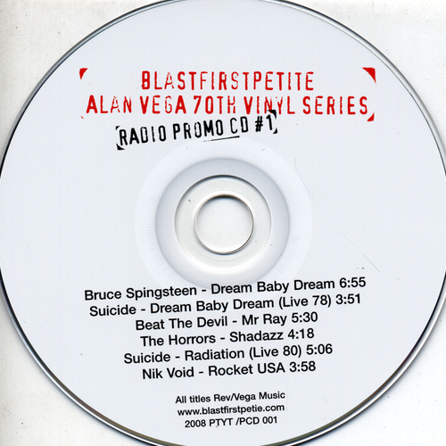View full size cover Bruce Springsteen | Suicide | Mr Ray | The Horrors | Nik Void - Alan Vega 70th Vinyl Series: Limited Edition radio CD