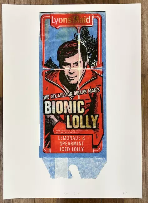 Bionic Lolly Wrapper A2 Giclee