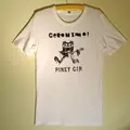 Geronimo! black on white t-shirt