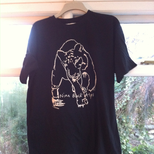 View full size Nine Black Alps - Nine Black Alps Black Tiger T-shirt