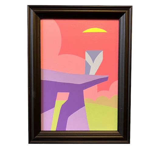 View full size Violet Quoit painting