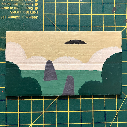 Tiny UFO painting 4