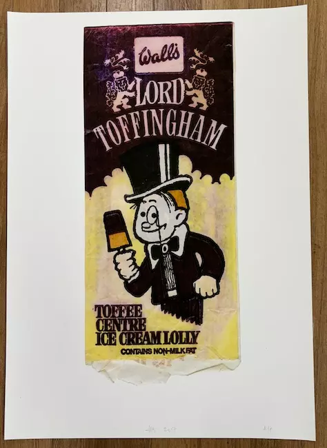 Lord Toffingham Lolly Wrapper A3 Giclee