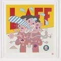 Limited Edition signed Screenprint of Jeff Keen’s ‘LAFF’ painting 