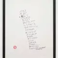 Omozap - Poem Print 1, 2011, hand made print from zinc plate, edition of 75
