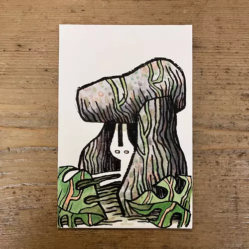 Hideaway watercolour painting