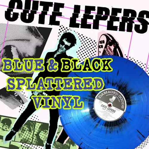 The Cute Lepers - Smart Accessories LP - Blue/black splatter  Vinyl