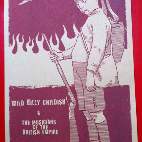Billy Childish & The MBE's - End Of The Road 2008 Festival poster (brown card)