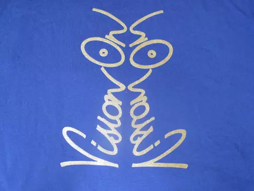 Vision On t-shirt Blue and Gold 