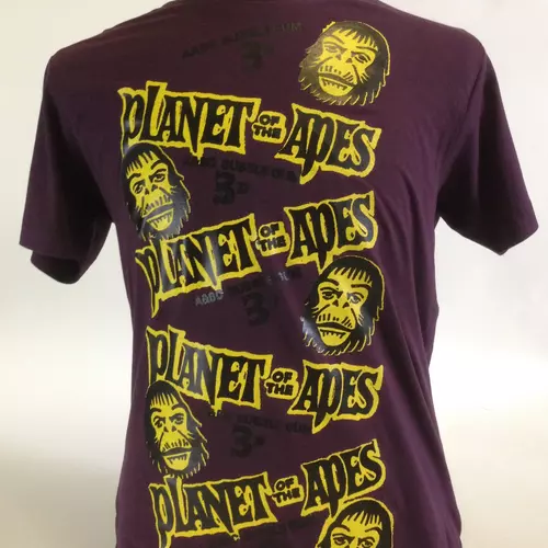 Very Limited Planet Of The Apes Bubble Gum Tee In Deep Purple