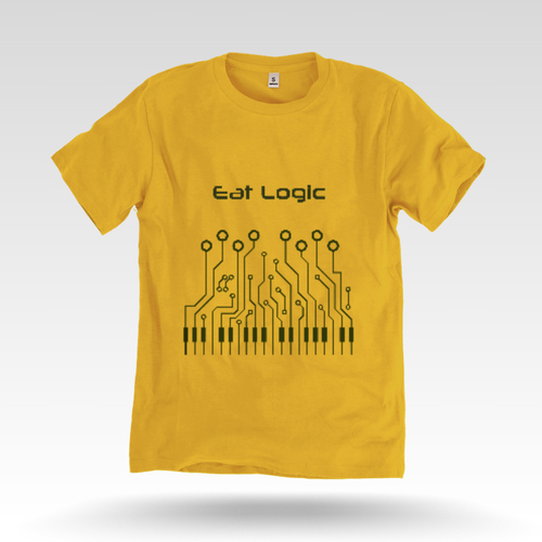 View full size Men's Yellow T Shirt