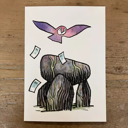 Coupons watercolour painting