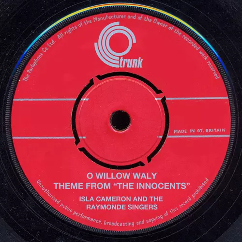 View full size cover Isla Cameron and The Raymonde Singers - O Willow Waly (Theme from "The Innocents")