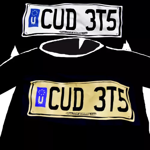 CUDETS NUMBER PLATE TEE