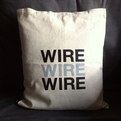 Wire - natural white cushion