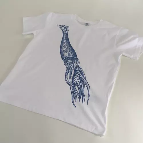 20,000 Leagues White Squiddy Kiddy Tattoo Tee 	