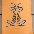 One off Orange / Blue Vision On Poster