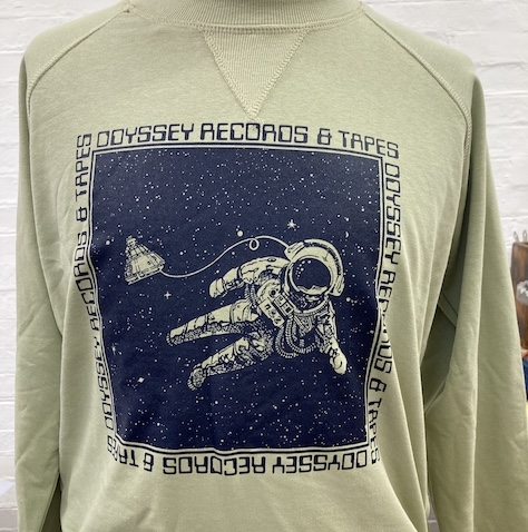 ODYSSEY RECORDS AND TAPES SPACE SWEATSHIRT