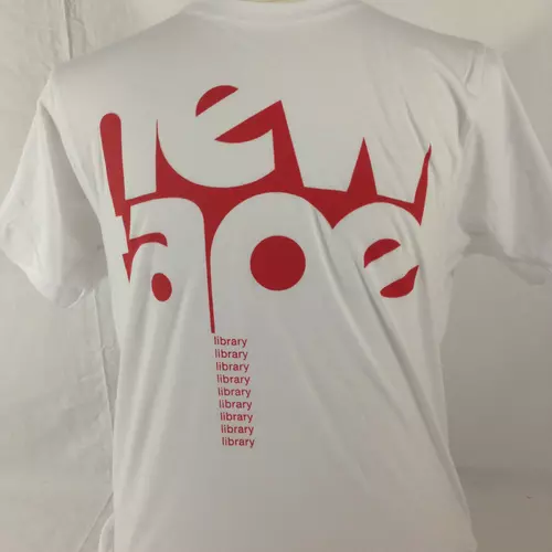 New Tape Library tee in red