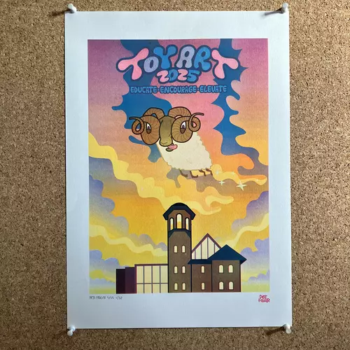 View full size Toy Art 2025 riso print
