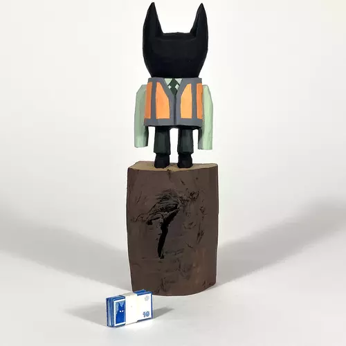 Here to Help 3 wood carving