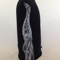 20,000 Leagues Long Sleeved Black Squiddy Tee